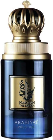 Arabiyat Prestige Hamdan The Sheikh Eau de Parfum para hombre, 75 ml Fabricado en los Emiratos Árabes Unidos