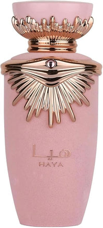 Perfume Haya 100ml | Perfume Árabe para Mujer de Larga Duración | Eau de Parfum Floral Dulce + Regalo Atomizador Recargable 5ml Drikanbest