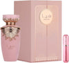 Perfume Haya 100ml | Perfume Árabe para Mujer de Larga Duración | Eau de Parfum Floral Dulce + Regalo Atomizador Recargable 5ml Drikanbest