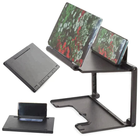 Ampliador de Pantalla para Proyector 3D, Lupa para Películas HD Compatible con Smartphones y Tablets
