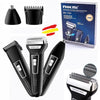 Afeitadora Multifunción 3 en 1 Premium Silver – Recortadora Eléctrica USB para Barba, Cuerpo